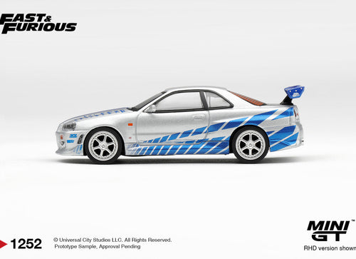 Load image into Gallery viewer, (Pre-order) Mini GT #1252 Nissan Skyline GT-R  C-West 2 Fast 2 Furious F &amp; F
