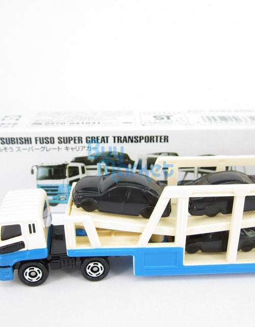 Load image into Gallery viewer, Takara Tomy Tomica #131 Mitsubishi Fuso Super Great Transporter Diecast Toy Car
