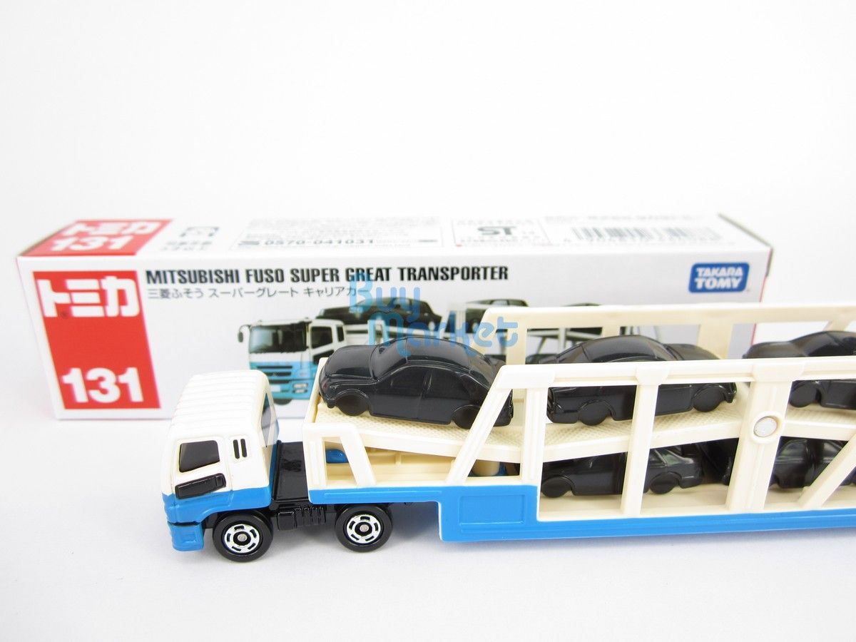Takara Tomy Tomica #131 Mitsubishi Fuso Super Great Transporter Diecast Toy Car