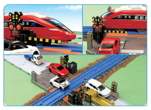 Load image into Gallery viewer, Takara Tomy Tomica Town Accessory - Tomica Town Railroad Crossing (NO CAR)

