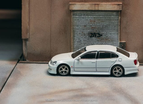 Load image into Gallery viewer, (Pre-order) Tarmac Works 1/64 VERTEX Toyota Aristo JZS161 White Diecast Car
