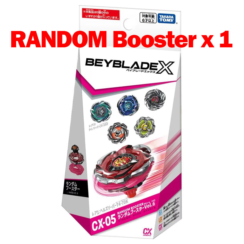 Takara Tomy Beyblade X CX-05 Random Booster Vol.06 (Random X 1)