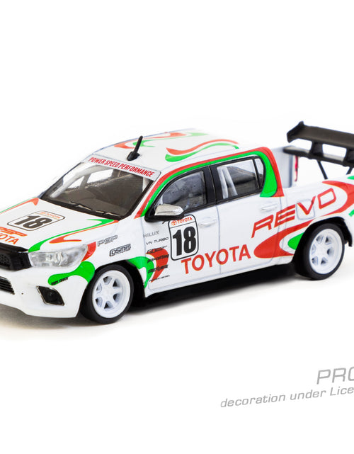 Load image into Gallery viewer, Tarmac Works 1/64 Toyota Hilux White Diecast Model Car
