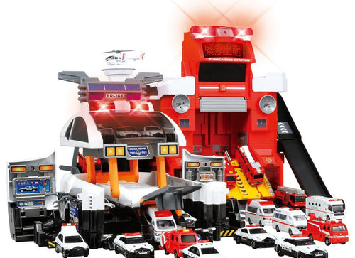 Load image into Gallery viewer, Takara Tomy Tomica World Transform Big Patrol Car Police Station NO CAR Included
