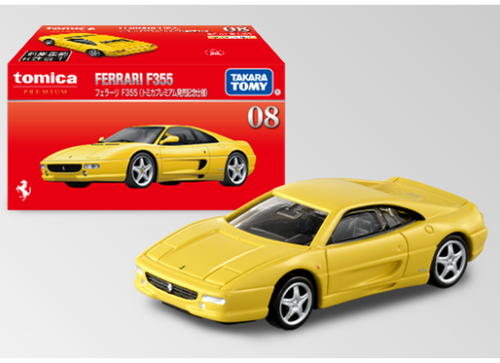 Load image into Gallery viewer, Takara Tomy Tomica 1/62 Premium No.08 Ferrari F355 (1st) Diecast Model Car
