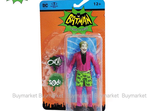 Load image into Gallery viewer, McFarlane Toys DC Retro 6" Batman Classic TV Series Figure:Joker In Swim Shorts
