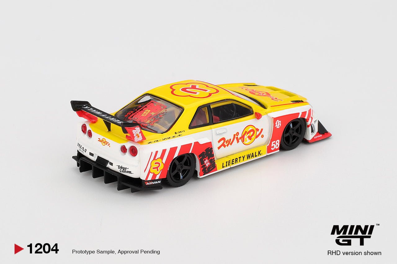 (Pre-order) MINI GT #1204 Nissan LB-ER34 Super Silhouette SKYLINE Suppaiman