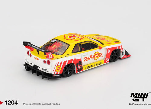 Load image into Gallery viewer, (Pre-order) MINI GT #1204 Nissan LB-ER34 Super Silhouette SKYLINE Suppaiman
