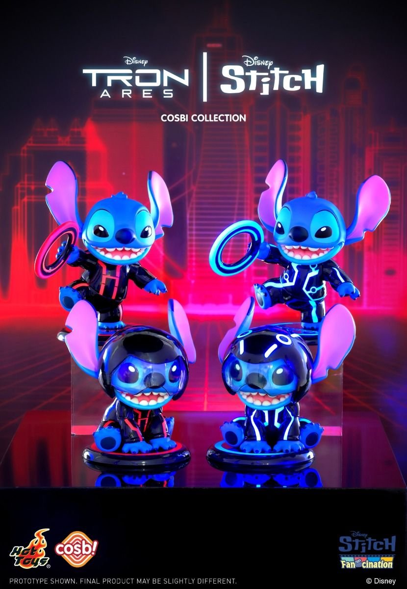 Hot Toys Disney Tron Stitch Cosbi Collection Full Set of 4 (8pcs Box Set)CBX327