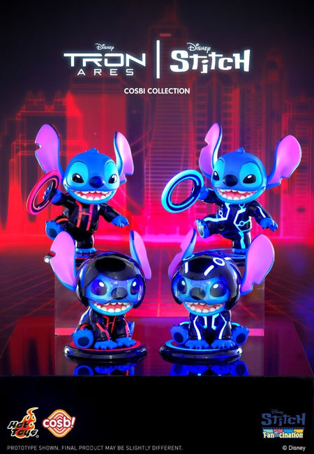 Hot Toys Disney Tron Stitch Cosbi Collection Full Set of 4 (8pcs Box Set)CBX327