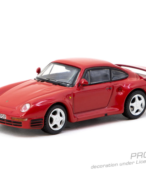 Load image into Gallery viewer, Tarmac Works 1/64 Porsche 959 Red Diecast Model Car

