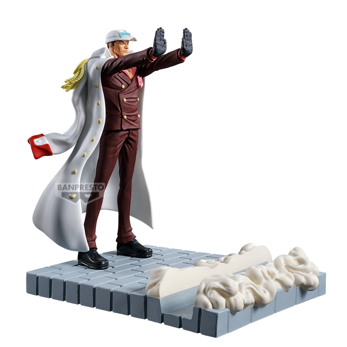 Banpresto FigLife! ONE PIECE Akainu Skazuki 12cm Figure Stand