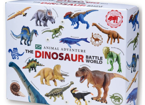 Load image into Gallery viewer, Takara Tomy Ania Dinosaur Battle World Map Playset with Case
