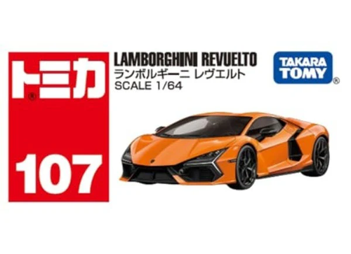 Load image into Gallery viewer, Takara Tomy Tomica Die-cast Car - 1/64 No.107 Lamborghini Revuelto
