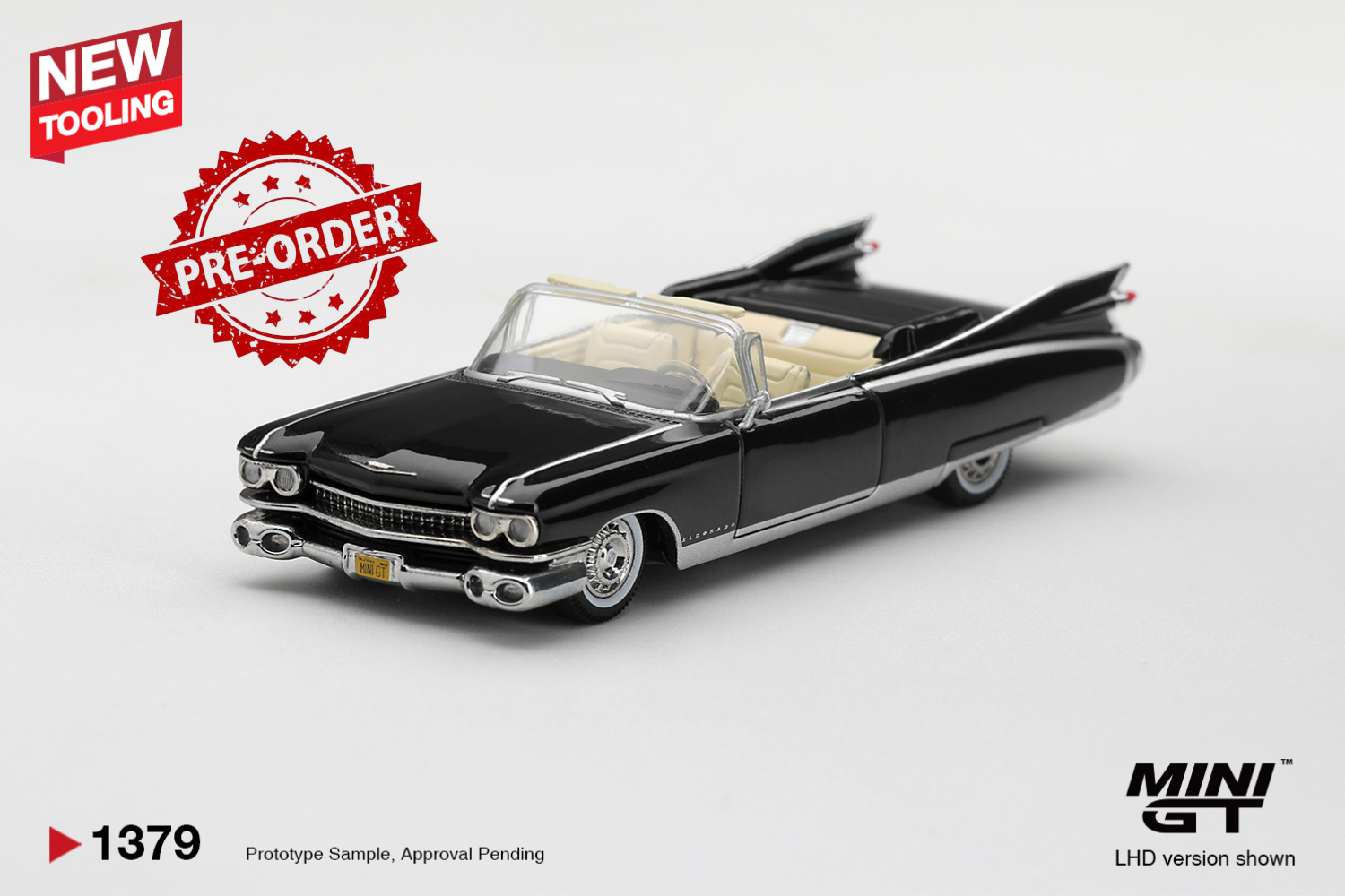 (Pre-order) Mini GT #1379 Cadillac Eldorado Biarritz 1959 Black LHD