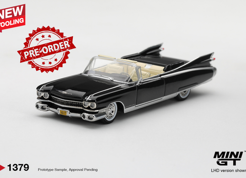 Load image into Gallery viewer, (Pre-order) Mini GT #1379 Cadillac Eldorado Biarritz 1959 Black LHD
