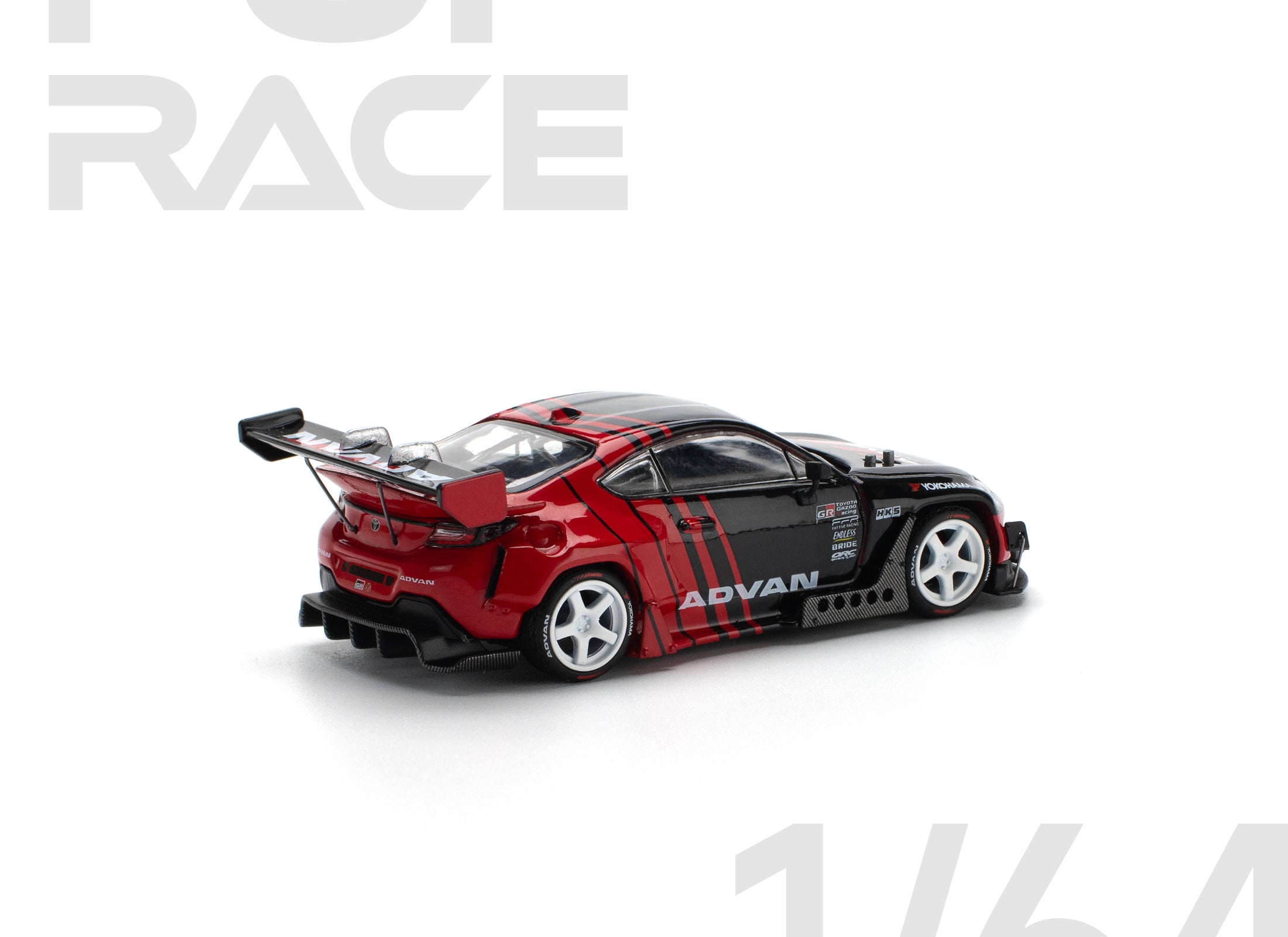 POPRACE 1/64 PANDEM GR86 - ADVAN Diecast Model Car