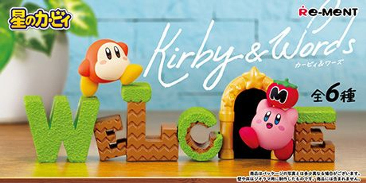 Re-Ment Kirby`s Dream Land Kirby & Words (Set of 6)  Full Box Set