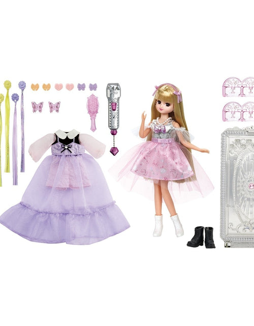 Load image into Gallery viewer, Takara Tomy Licca Hair Extensions Licca-chan Fav Pink Deluxe DX Set
