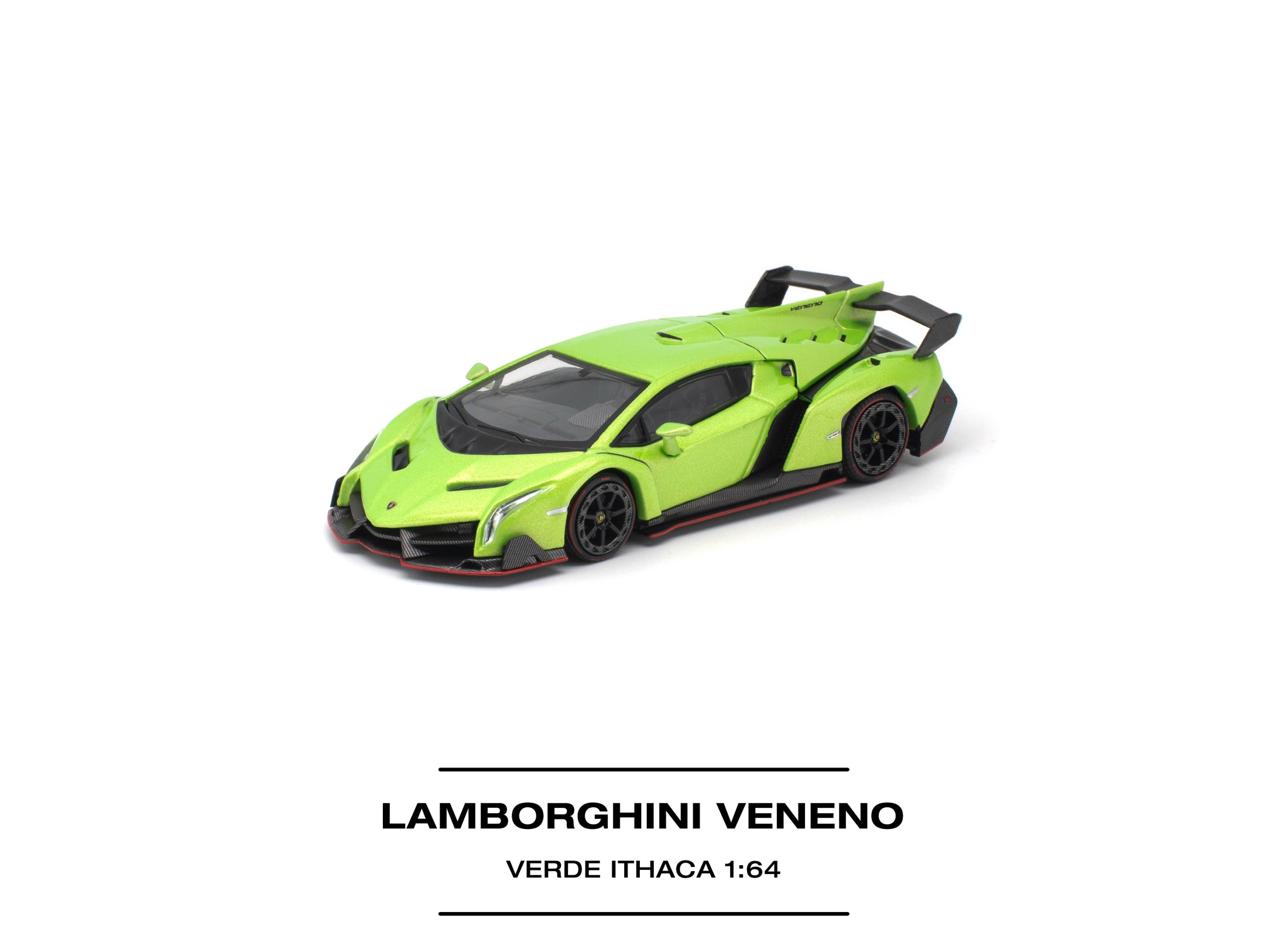 (Pre-order) POP RACE LAMBORGHINI VENENO VERDE ITHACA Diecast Model Car #PR640532