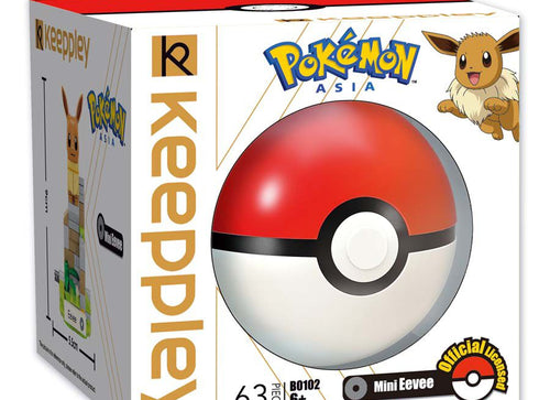 Load image into Gallery viewer, Keeppley Building Blocks Toy #B0105 : Pokemon Series - Mini Eevee (63pcs)
