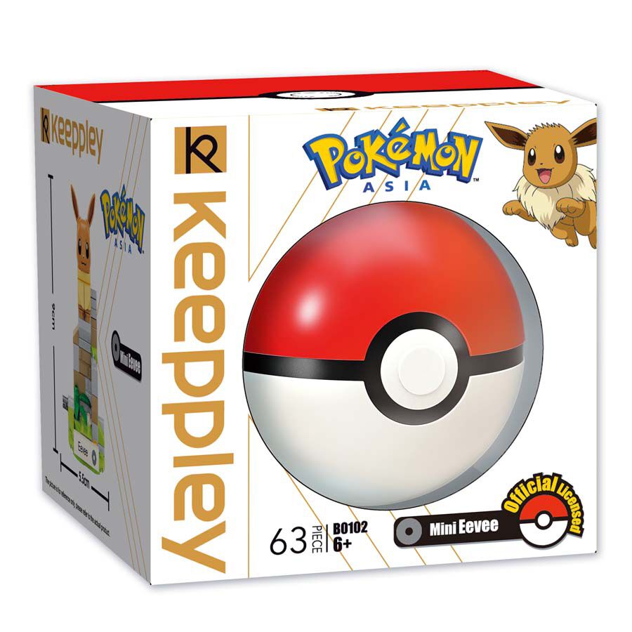 Keeppley Building Blocks Toy #B0105 : Pokemon Series - Mini Eevee (63pcs)