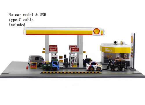 Load image into Gallery viewer, TinyQ - BQ08 Shell Hong Kong Petrol Station Diorama
