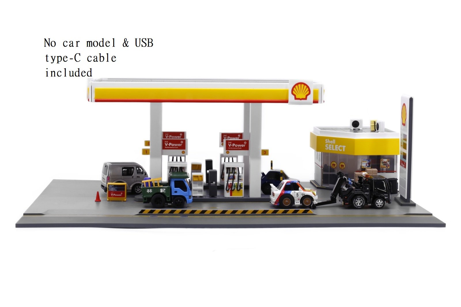 TinyQ - BQ08 Shell Hong Kong Petrol Station Diorama