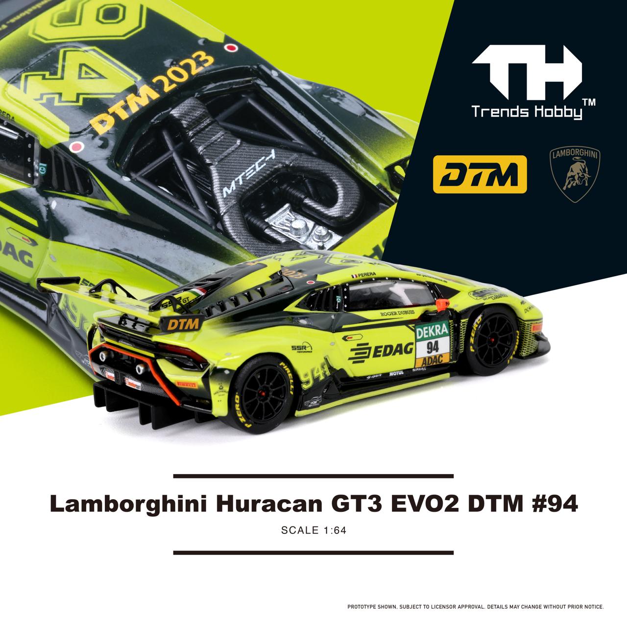 (Pre-order) Trends Hobby Diecast 1/64 Lamborghini Huracan GT3 EVO2 DTM #94