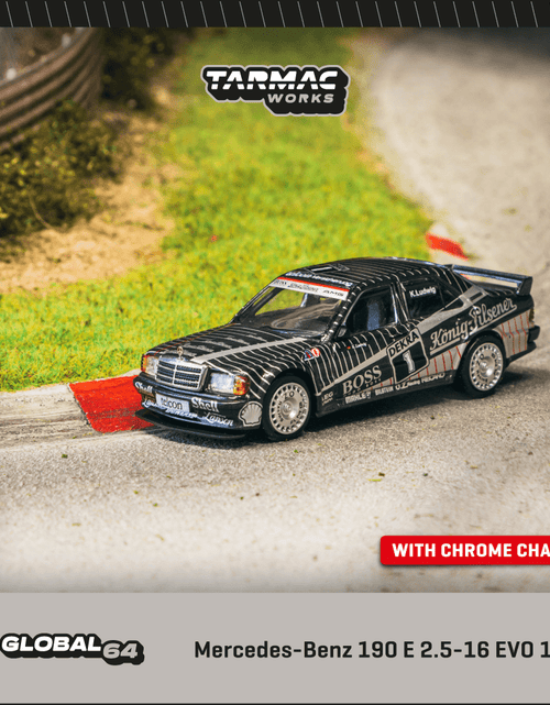 Load image into Gallery viewer, Tarmac Works 1/64 Mercedes-Benz 190 E 2.5-16 EVO 1 DTM 1989 Klaus
