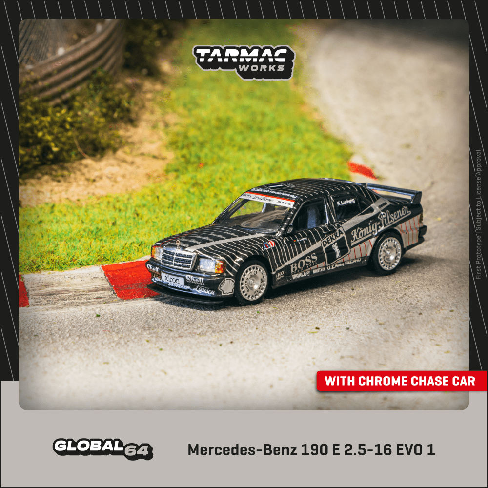 Tarmac Works 1/64 Mercedes-Benz 190 E 2.5-16 EVO 1 DTM 1989 Klaus