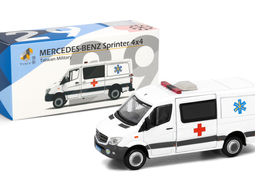 Load image into Gallery viewer, Tiny City TW29 Model Car Mercedes-Benz Sprinter 4x4 FL Taiwan Military Ambulance
