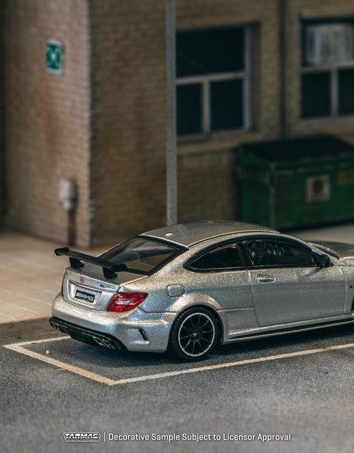 Load image into Gallery viewer, Tarmac Works 1/64 Mercedes-Benz C 63 AMG Coupé Black Series Silver
