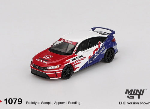 Load image into Gallery viewer, MINI GT #1079 Honda Civic TYPE R 2024 Pace Car HRC Diecast Model Car
