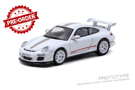 (Pre-order) Tarmac Works 1/64 Porsche 911 GT3 RS 4.0 (997.2) White