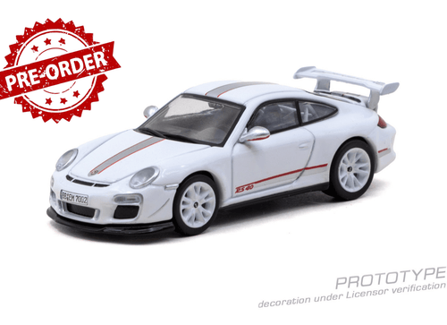 Load image into Gallery viewer, (Pre-order) Tarmac Works 1/64 Porsche 911 GT3 RS 4.0 (997.2) White
