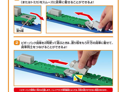 Load image into Gallery viewer, Takara Tomy Plarail S-58 Piggy-Back Transport Motorized Train
