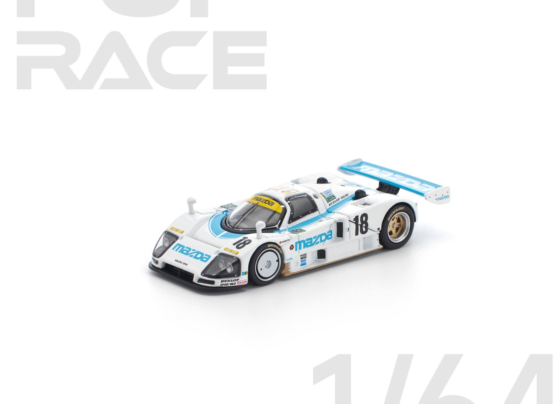 (Pre-order) POP RACE 1/64 MAZDA 787B 1991 LE MANS 24HRS #18 Diecast #PR640446