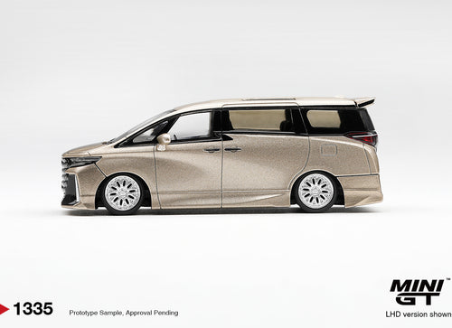 Load image into Gallery viewer, (Pre-order) Mini GT 1/64 #1335 Toyota Vellfire 40 KUHL Gold Metallic RHD Diecast
