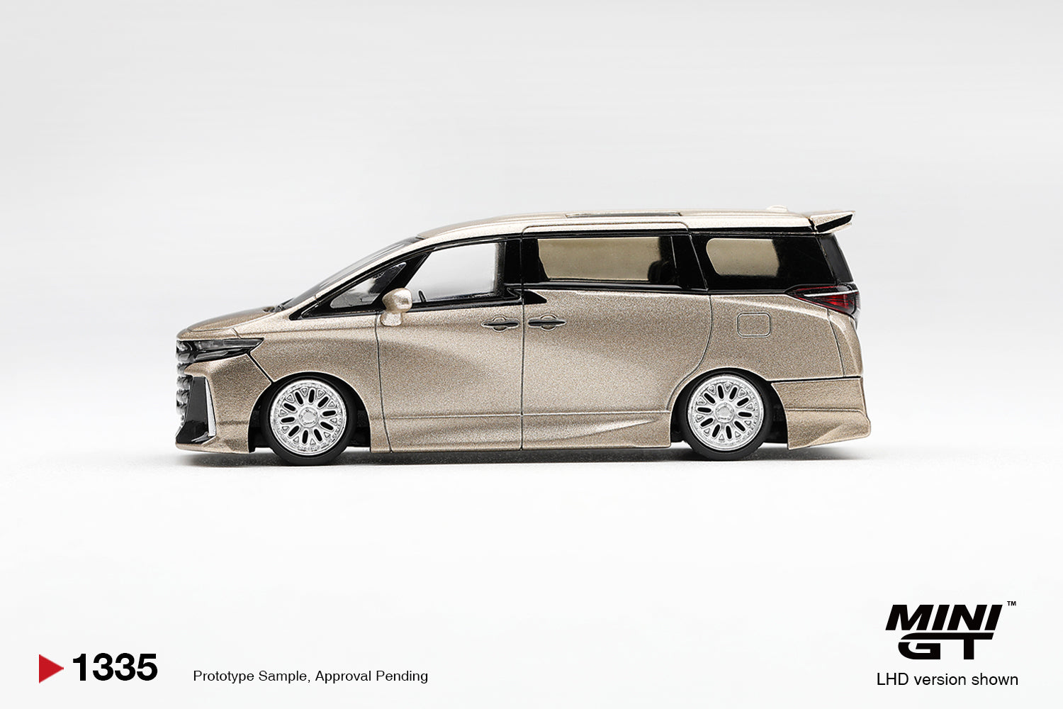 (Pre-order) Mini GT 1/64 #1335 Toyota Vellfire 40 KUHL Gold Metallic LHD Diecast