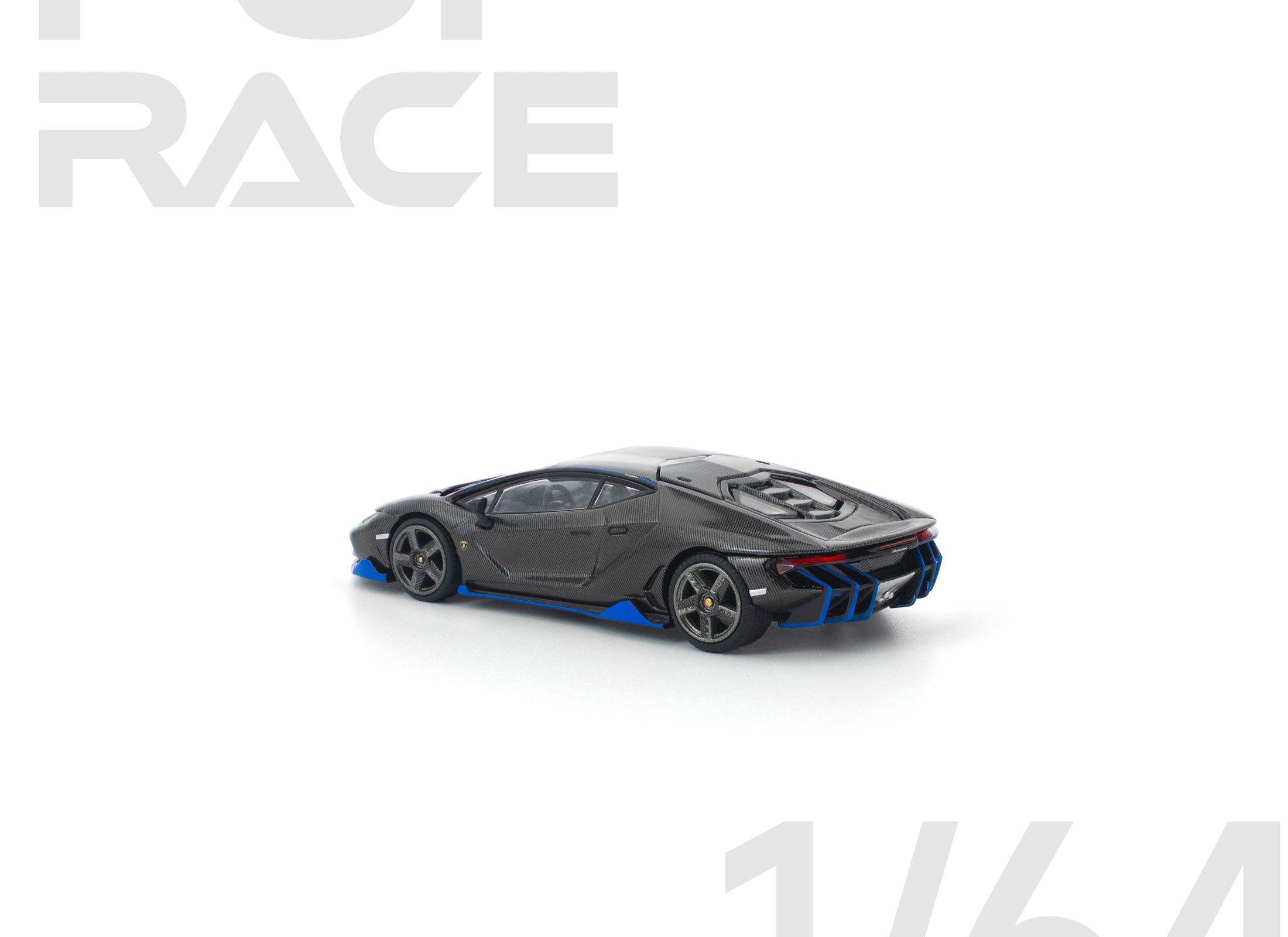 (Pre-order) POPRACE 1/64 LAMBORGHINI CENTENARIO CARBON BLUE Model Car #PR640438