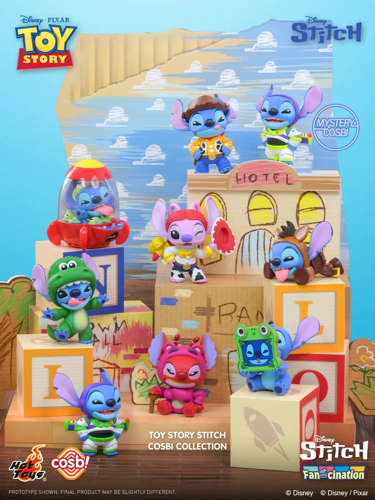 Hot Toys Toy Story x Stitch Cosbi Bobble-Head Collection (Full set of 8)