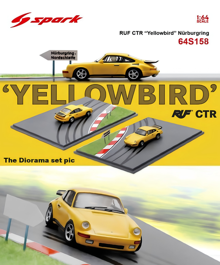 (Pre-order) Sparky 1/64 - RUF CTR Prototype Nürburgring (With special base)