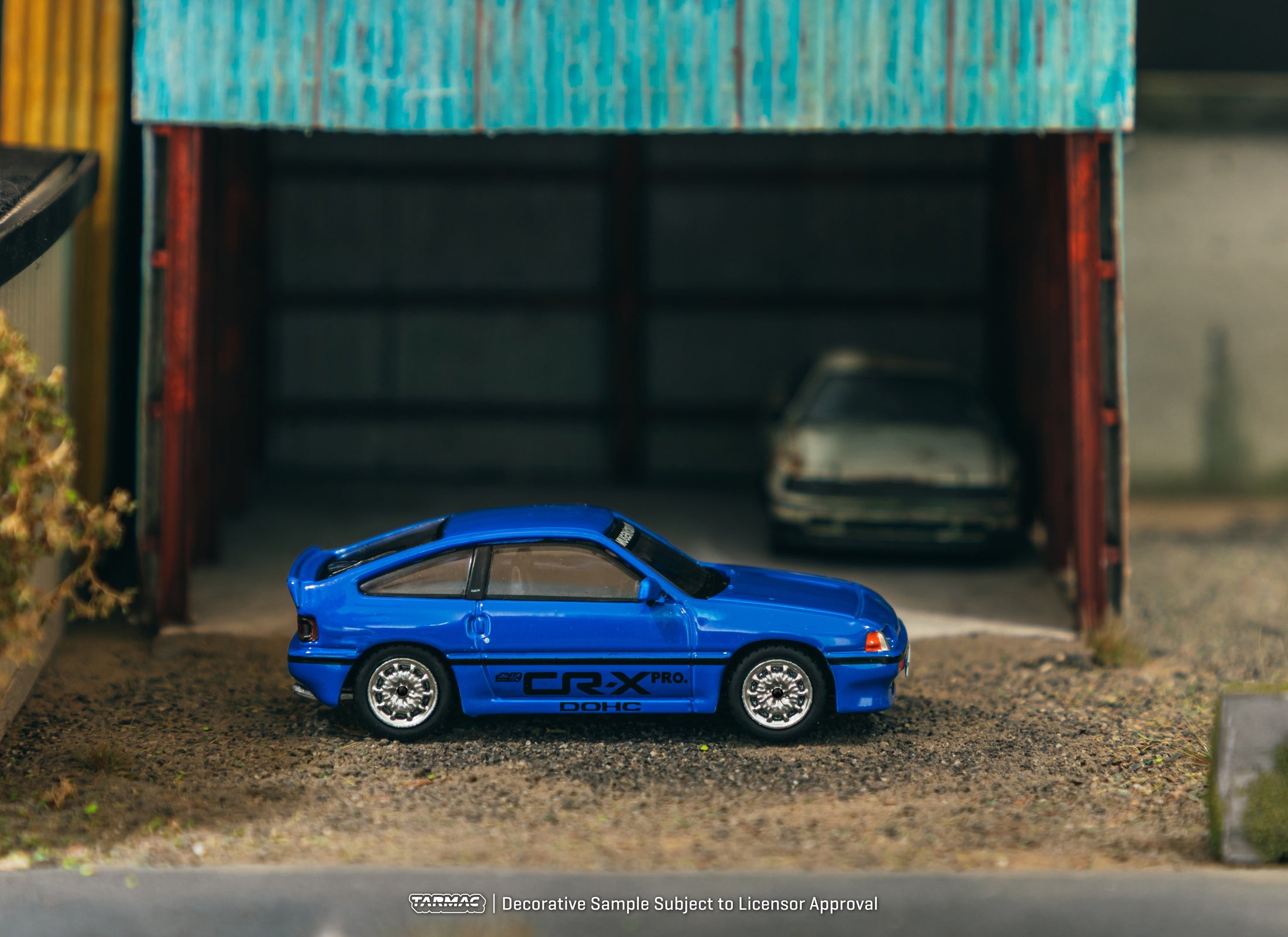 Tarmac Works 1/64 HONDA Ballade Sports MUGEN CR-X PRO Blue Model Car