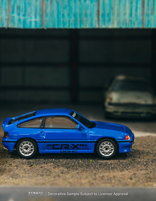 Load image into Gallery viewer, Tarmac Works 1/64 HONDA Ballade Sports MUGEN CR-X PRO Blue Model Car
