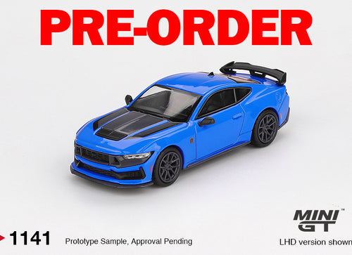 Load image into Gallery viewer, (Pre-order) MINI GT #1141 Ford Mustang Dark Horse 2024 Grabber Blue RHD
