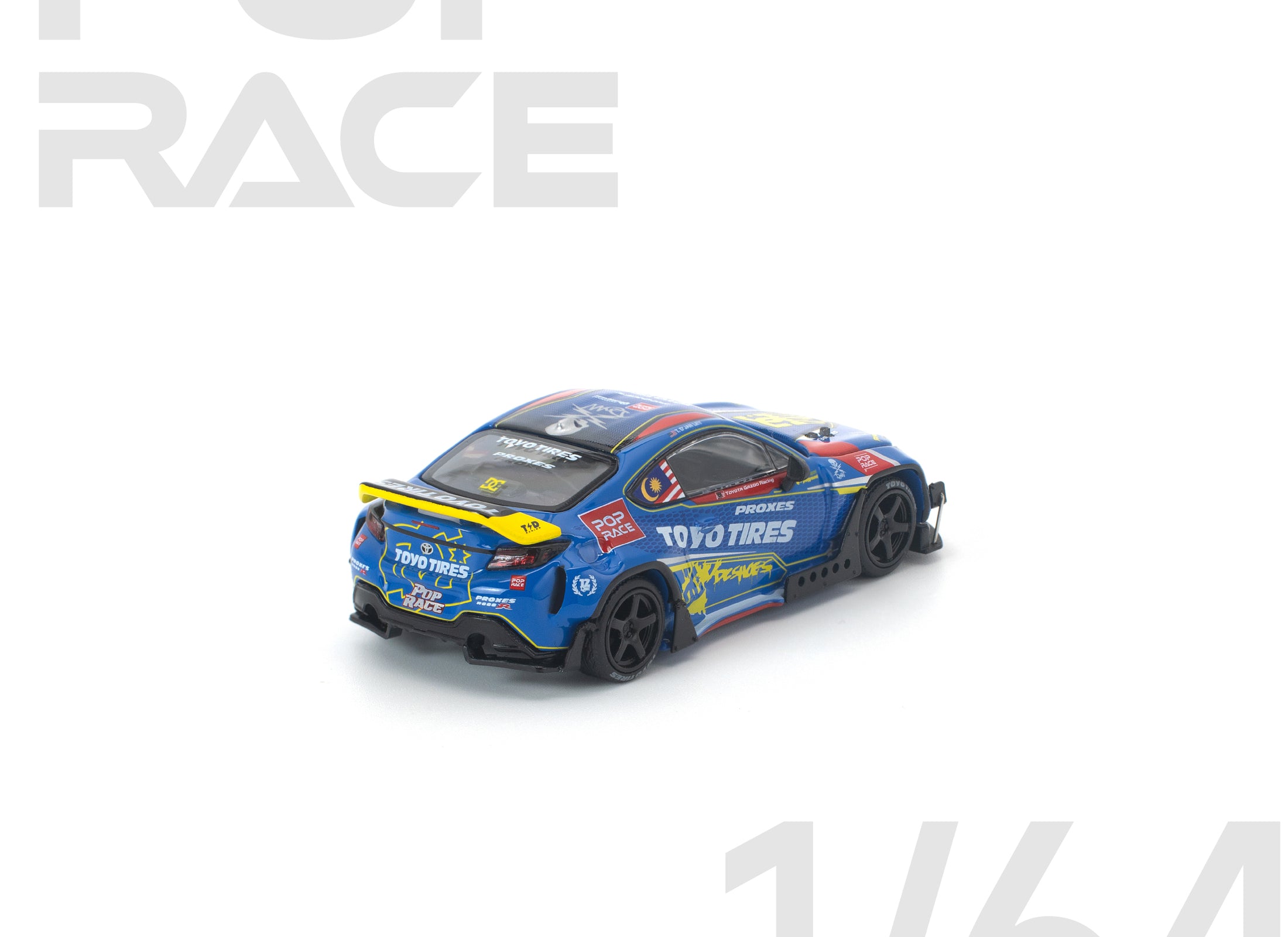 (Pre-order) POP RACE 1/64 PANDEM GR 86 TENGKU DJAN LEY Diecast Model Car