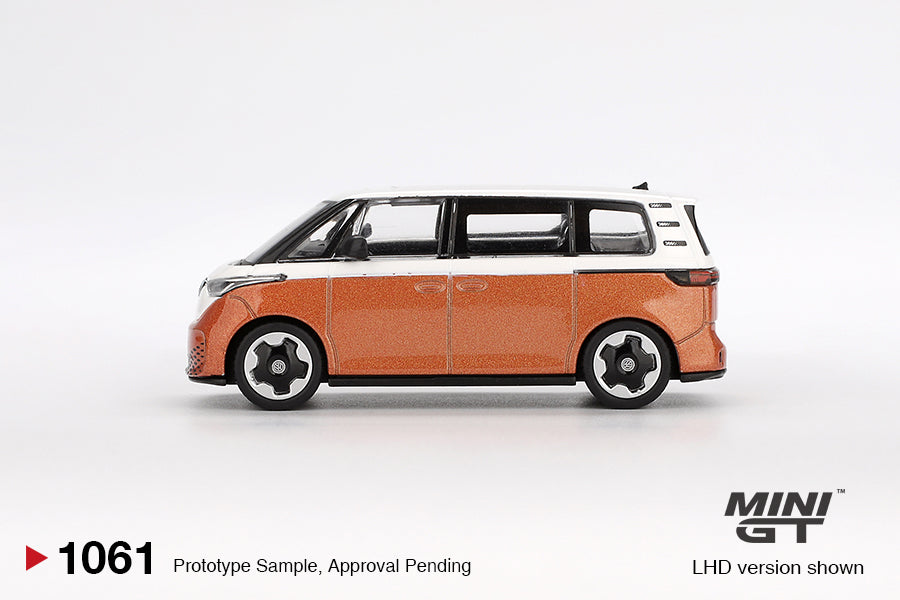 Mini GT #1061 Volkswagen ID.Buzz Candy White / Energetic Orange LHD