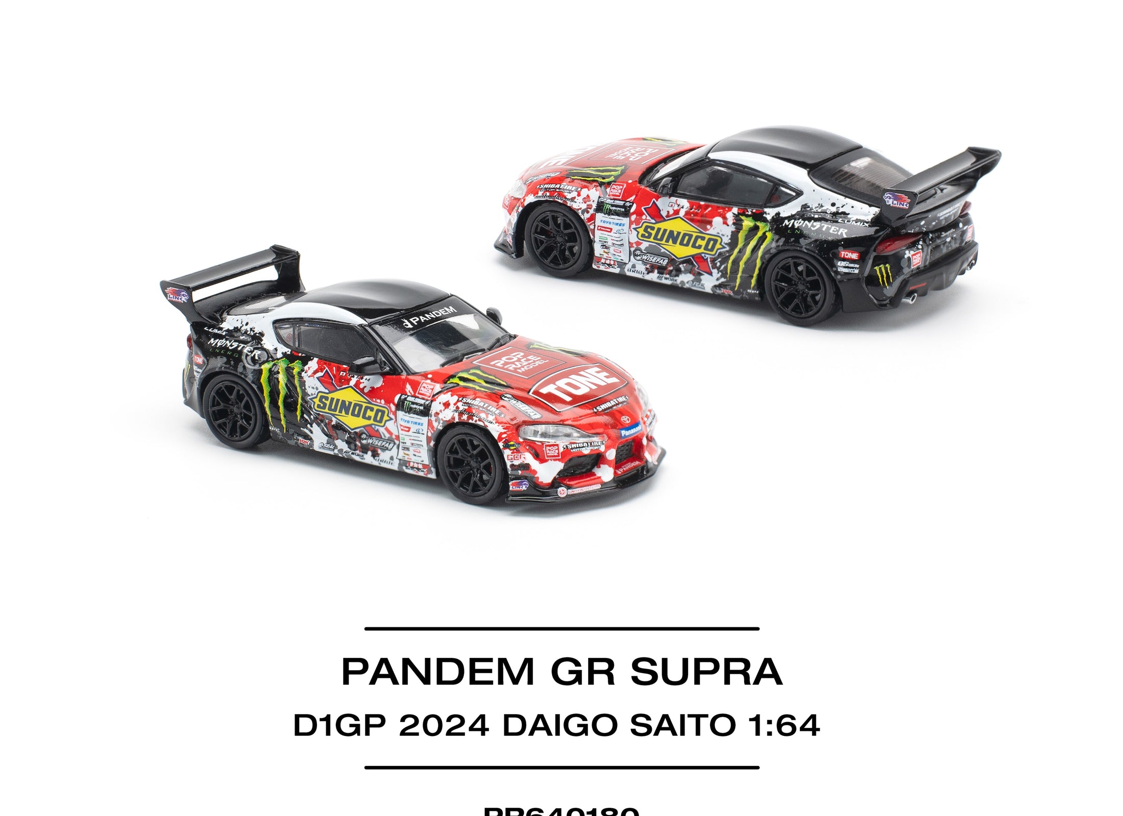 POPRACE 1/64 PANDEM GR SUPRA D1GP 2024 DAIGO SAITO Model Car