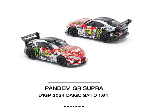 Load image into Gallery viewer, POPRACE 1/64 PANDEM GR SUPRA D1GP 2024 DAIGO SAITO Model Car
